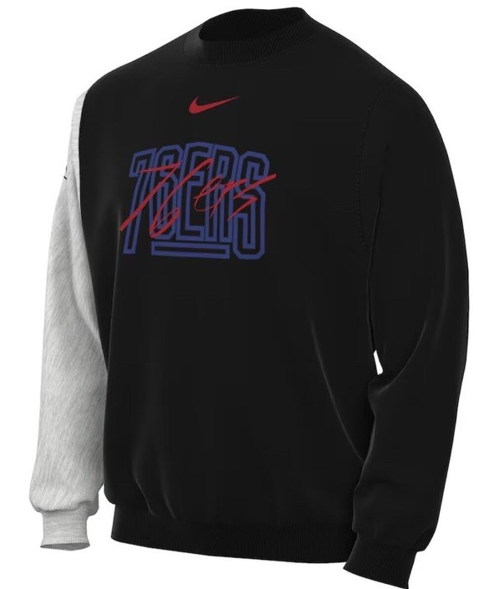 Philadelphia 76ers Nike Courtside Versus NWT Pullover Sweatshirt XL Medium $80